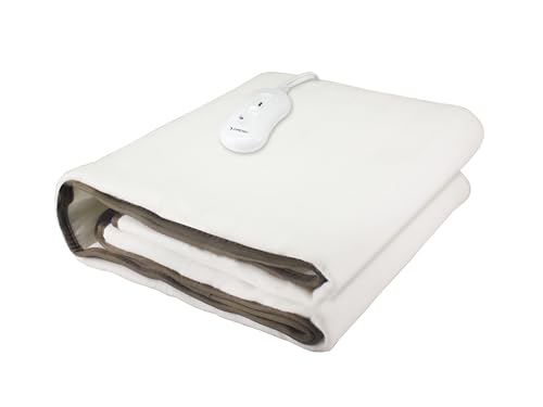 BEPER P203TFO100 Bettwärmer Einzel 150x80 cm, Soft Touch,Waschbar,60W,Wählbare Temperaturen, Überhitzungsschutz von BEPER