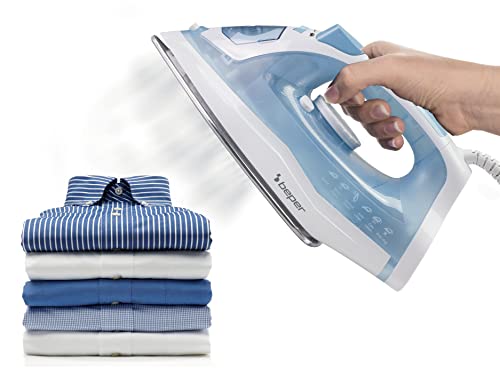 BEPER P204FER002 Bügeleisen mit Selbstreinigungs-, Anti-Kalk- und Anti-Tropf-Funktion 2400W von BEPER