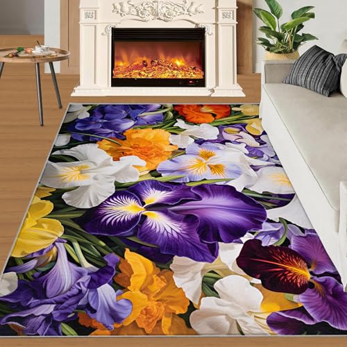 Bunte Blumen Teppich Natürliche Pflanzenblumen Kinderteppiche Schönes Gartenmädchenzimmer 70x120 Rug Naturpflanzen Vorleger Maschinenwaschbarer Rutschfester Teppich Für Stark Frequentierte Bereiche Bunte Blumen Teppich Natürliche Pflanzenblumen Kinderteppiche Schönes Gartenmädchenzimmer 70x120 Rug Naturpflanzen Vorleger Maschinenwaschbarer Rutschfester Teppich Für Stark Frequentierte Bereiche von BEQUTIY