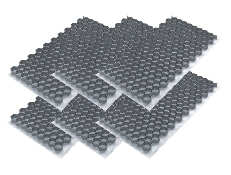 BERA BV Bodenschutzvlies Gravel Fix Smart Grau 764x392x32mm Kiesstabilisierung 6er Pack, (6-St) von BERA BV