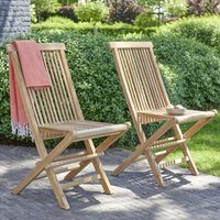 Berah Getah - Klappbarer Gartenstuhl Teakholz ( 2er Set) von BERAH GETAH