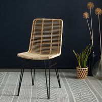 Stuhl aus Rattan und Metall Stuhl aus Rattan und Metall von BERAH GETAH