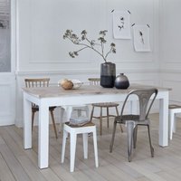 Tisch aus massivem Mahagoni und Teakholz 8 pers. von BERAH GETAH