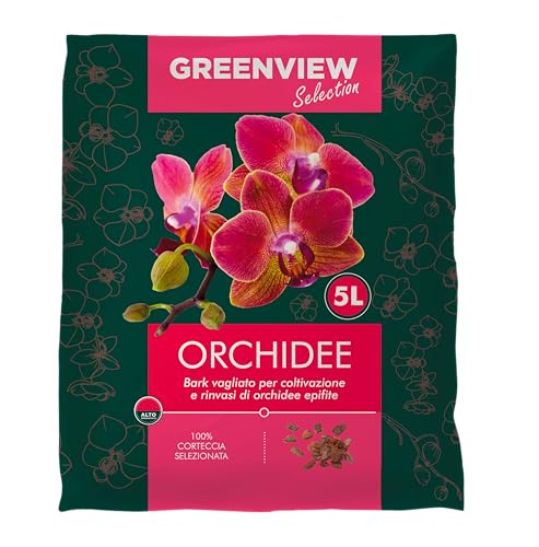 BERARDI | Greenview Selection Profi Orchideenerde Kalibrierte Rinde 15-25mm 5L mit wasserlöslicher NPK von BERARDI