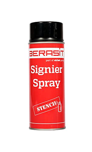 BERASIT Signierspray Markierung, 400 ml, Versandeinheit=1 Dose (schwarz) von BERASIT