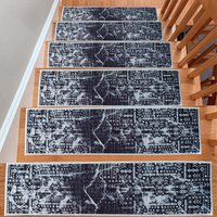 Lightning Stair Rug, Treads Teppich, Rutschfester Maschinenwaschbarer Leicht Zu Reinigen, Schrittteppich von BERFINSHOME