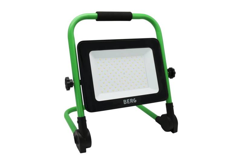 BERG TECTOOL LED Baustrahler LED-STRAHLER BCL FOLD LED 100 [230V-EU] - IP65 inkl. Fußgestell, LED fest integriert, 6500K, faltbares Fußgestell von BERG TECTOOL