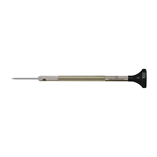 Bergeon Schraubendreher 30081-AT-100, aus Inox, mit Edelstahlklinge, 1,0 mm, mit 2 Ersatzklingen von BERGEON