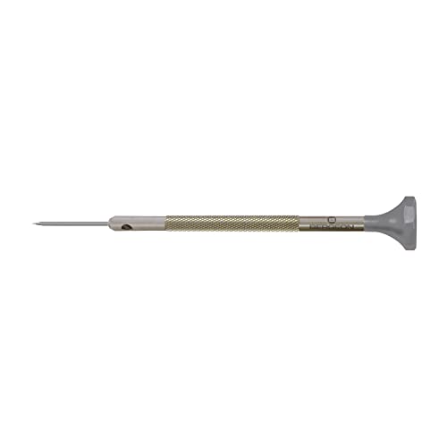 Bergeon Schraubendreher 30081-AT-110, aus Inox, mit Edelstahlklinge, 1,1 mm, mit 2 Ersatzklingen von BERGEON