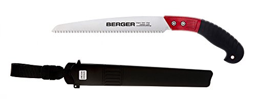 Berger Obstbaumsäge 64730 mit auswechselbarem Sägeblatt inklusive Schutzköcher, Länge: 24 cm von BERGER-Tools