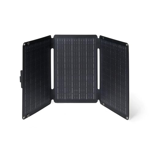 BERGER 2GO Solarpanel | Faltbares Solar Panel mit USB-A & USB-C | Solar Ladegerät für Smartphone & Tablet mit Schnellladefunktion | IP65 | Outdoor Camping Zubehör (30 W) von BERGER