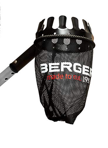 BERGER Obstpflücker 5440 | Obstsammler 13 cm Fangdurchmesser inkl. Netzbeutel | Pflückhilfe für Äpfel, Birnen, Pflaumen & Obst | Stahlrahmen pulverbeschichtet | Aufsatz für ArboRapid Teleskopstangen von BERGER made to cut. 1919