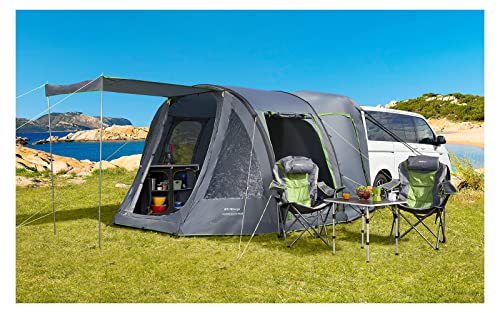 BERGER Busvorzelt Touring Easy Air Rear für VW T5/T6 - aufblasbar freistehend Outdoor Zelt Luftzelt - Autozelt Vorzelt Camping Zelt für Bus Van Auto - Schnellaufbau Zelt Auto inkl. Luftpumpe von BERGER