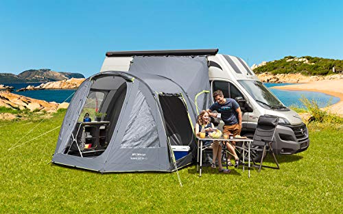BERGER Extra Touring Easy-XL Busvorzelt - aufblasbares, freistehendes Outdoor Zelt Luftzelt - Autozelt Vorzelt Camping Zelt für Bus, Van, Auto - sekundenschnell aufgebaut inkl. Luftpumpe von BERGER