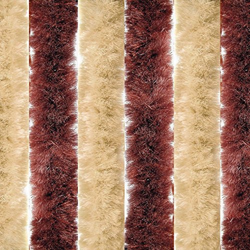 BERGER Blickdicht Flauschvorhang 100x200 | Chenille Türvorhang als Flauschvorhang Wohnwagen oder Flauschvorhang Wohnmobil | Flauschvorhang Insektenschutz für Balkontür, Sichtschutz, Raumteiler von BERGER