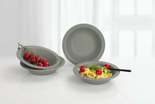 BERGER Kynne Suppenteller Set 4-tlg. | Leicht und Bruchunempfindlich | Spülmaschinengeeignet | Campinggeschirr für 4 Personen von BERGER