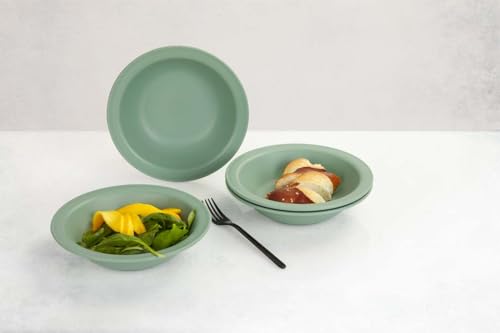 BERGER Kynne Suppenteller Set 4-tlg. | Leicht und Bruchunempfindlich | Spülmaschinengeeignet | Campinggeschirr für 4 Personen von BERGER