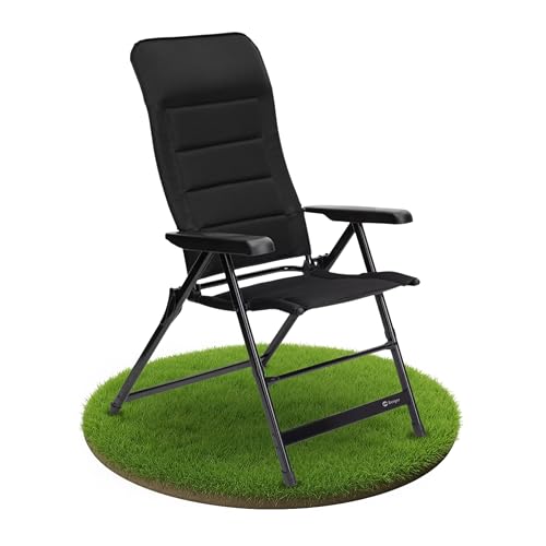 BERGER Tesino Campingstuhl klappbar | 7-Fach verstellbar & gepolstert | Faltbarer Outdoor-Stuhl mit 3D-Mesh | Komfortabler Klappstuhl bis 120 kg für Camping & Garten von BERGER