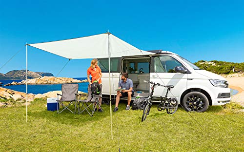 BERGER Vela Ultraleicht Outdoor Tarp - Zeltplane wasserdicht mit Ösen für Hängematte - Sonnensegel Wohnwagen 3x3 Regenschutz Sonnenschutz Strand für Camping, Garden und Auto von BERGER