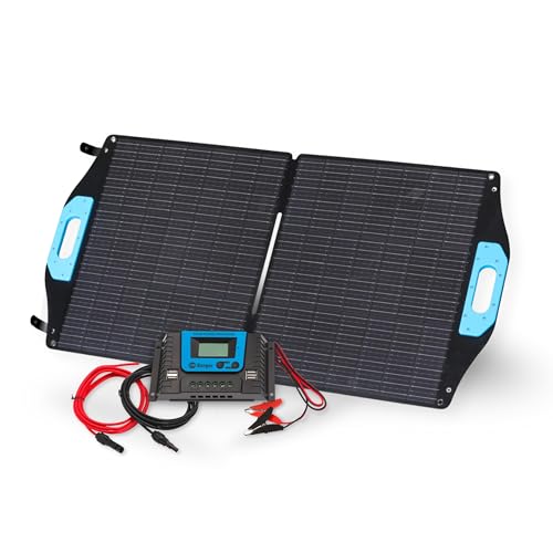 BERGER faltbares Solarpanel Set 100 W inkl. Laderegler | Solarmodul Solar-Komplettset mit MC4 & Krokodilklemmen | Solar Panel Camping Solaranlage für Powerstation & Batterie BERGER faltbares Solarpanel Set 100 W inkl. Laderegler | Solarmodul Solar-Komplettset mit MC4 & Krokodilklemmen | Solar Panel Camping Solaranlage für Powerstation & Batterie von BERGER
