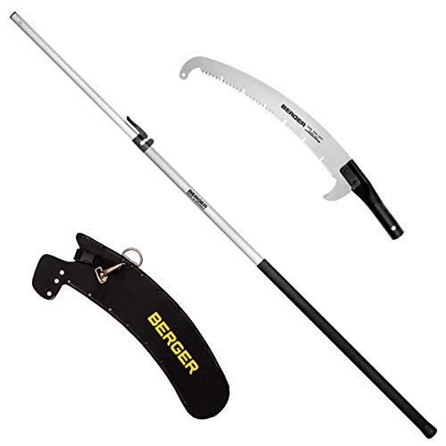 Berger ArboRapid Astsäge Set mit 2-teiliger ArboRapid Teleskopstange und ArboRapid Aufsatzsäge 40 cm inkl. Sägetasche von BERGER-Tools