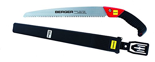 Berger Astsäge 64750 mit auswechselbarem Sägeblatt inklusive Schutzköcher, Länge: 30 cm von BERGER