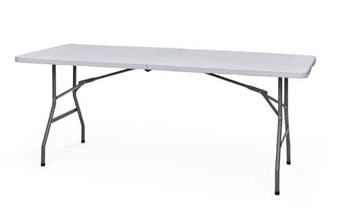 Camptime Taurus Falttisch 180x74 cm | Campingtisch Multifunktionstisch Klapptisch Markttisch für Outdoor, Balkon, Garten, Grillpartys | Faltbarer Beistelltisch zum Campen für Märkte Festivals von BERGER