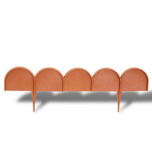 Rasenkante Bogen Terracotta 10m x 9cm von BERGLAND