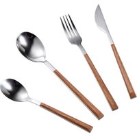 BERGNER Besteckset NATURALLY silber Kunststoff 24 tlg. BERGNER Besteckset NATURALLY silber Kunststoff 24 tlg. von BERGNER