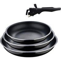 BERGNER Pfannenset Click & cook schwarz Aluminium BERGNER Pfannenset Click & cook schwarz Aluminium von BERGNER