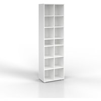 Bergstroem - Schuhschrank Paris, Weiß, 54.2 x 183.3 cm 22 Fächer, Vicco von BERGSTROEM