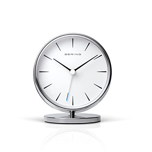 BERING Damen und Herren Alarmclock Quarz Movement - Home Decor Collection mit Kunststoff Glas 90096-044R von BERING