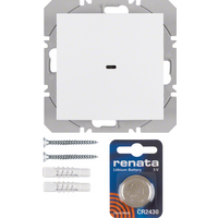Berker KNX-Funk Wandsender 1fach polarweiß glänzend 85655289 von BERKER