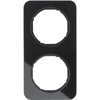 Berker Rahmen Glas/sw 2fach 10122116 - 10122116 von BERKER
