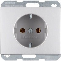 Berker SCHUKO-Steckdose Alu 47157003 von BERKER