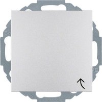 Berker Schuko-Steckd.alu/matt mit Klappdeckel 47441404 - 47441404 von BERKER