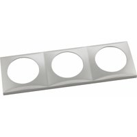 Integro Flow Steckdosen Rahmen 3-fach (Abdeckrahmen) Edelstahl-Effekt - Berker von BERKER