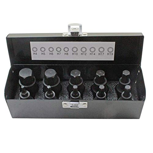 US PRO Industrial 1366 Sechskant-Steckschlüssel-Set, 10-teilig von NECALON