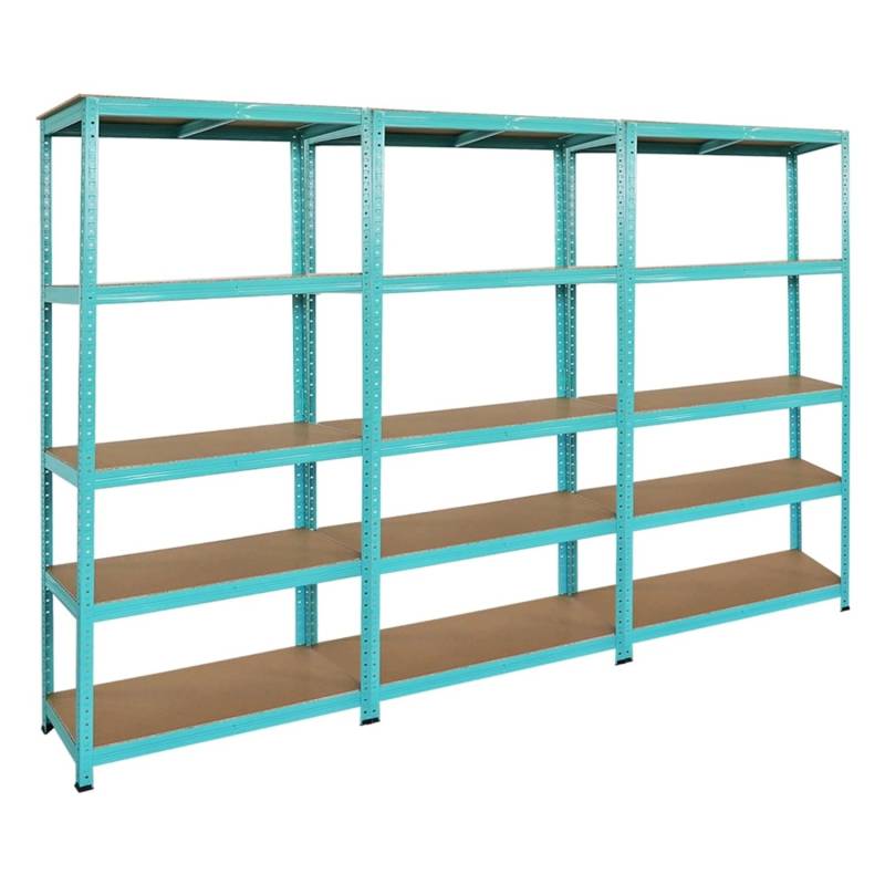 BERLINLODGE 3er Wohnregal GREEN HULK Set HxBxT 180x90x40cm Fachlast 175kg 5 Ebenen von BERLINLODGE