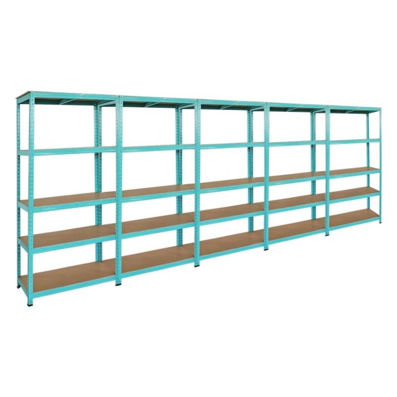 BERLINLODGE 5er Wohnregal GREEN HULK Set HxBxT 180x90x40cm Fachlast 175kg 5 Ebenen von BERLINLODGE