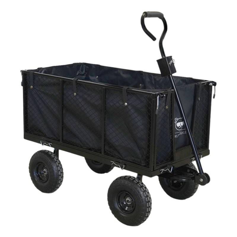BERLINLODGE Bollerwagen All Black 205L mit Gitterauflage HxBxT 96x53x105cm Traglast 550kg Schwarz Gartenwagen Handwagen Transportwagen BERLINLODGE Bollerwagen All Black 205L mit Gitterauflage HxBxT 96x53x105cm Traglast 550kg Schwarz Gartenwagen Handwagen Transportwagen von BERLINLODGE