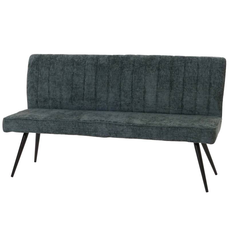 BERLINLODGE Sitzbank 90x160x60cm Sitzhöhe 48cm Rückenlehne Stoff/Textil Chenille Metall 160cm Blau-Grün BERLINLODGE Sitzbank 90x160x60cm Sitzhöhe 48cm Rückenlehne Stoff/Textil Chenille Metall 160cm Blau-Grün von BERLINLODGE