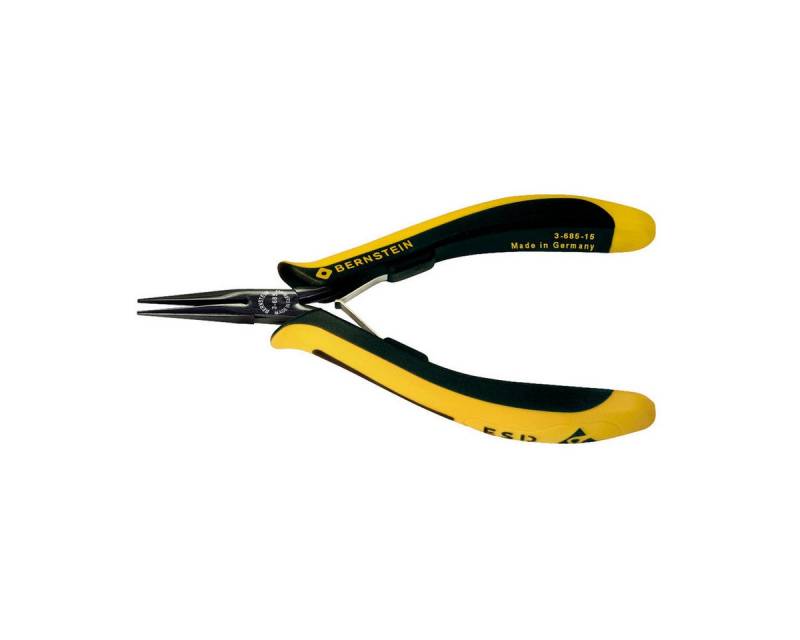 BERNSTEIN TOOLS FOR ELECTRONICS Elektro-Multifunktionswerkzeug ESD Spitzzange EUROline ableitfähig 140 mm glatte Greifflächen von BERNSTEIN TOOLS FOR ELECTRONICS