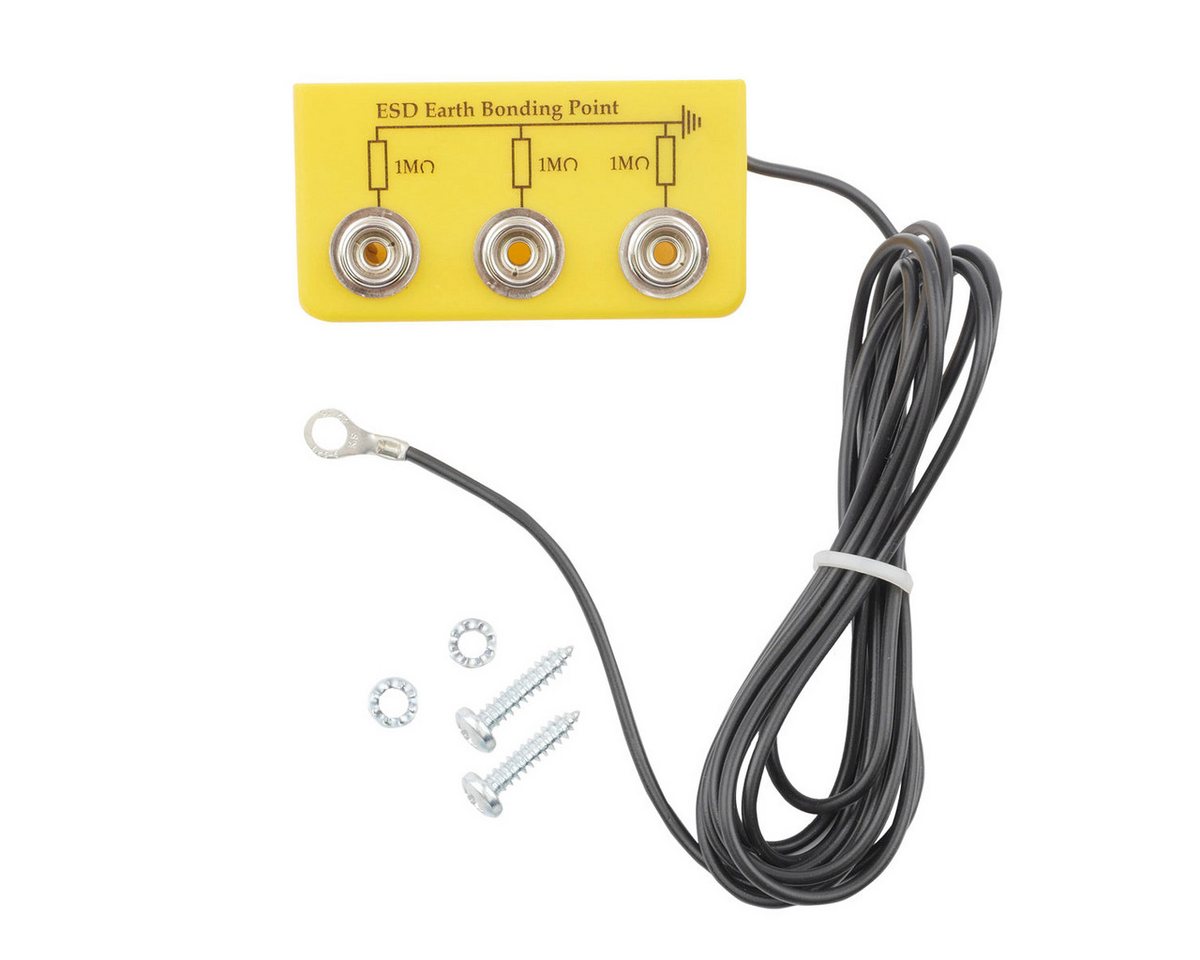BERNSTEIN TOOLS FOR ELECTRONICS Werkstatt-Set ESD Erdungsbaustein 3x10mm DK, abgewinkelt, mit Kabel von BERNSTEIN TOOLS FOR ELECTRONICS
