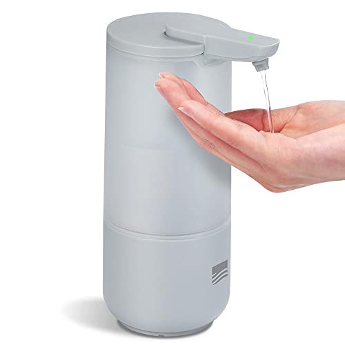 BERNSTEIN® Seifenspender SP1 mit Schutzklasse IPX6, Seifenspender automatisch, Desinfektionspender mit Sensor, Seifendispenser Berührungslos 250ml, Handseifenspender in Grau von BERNSTEIN