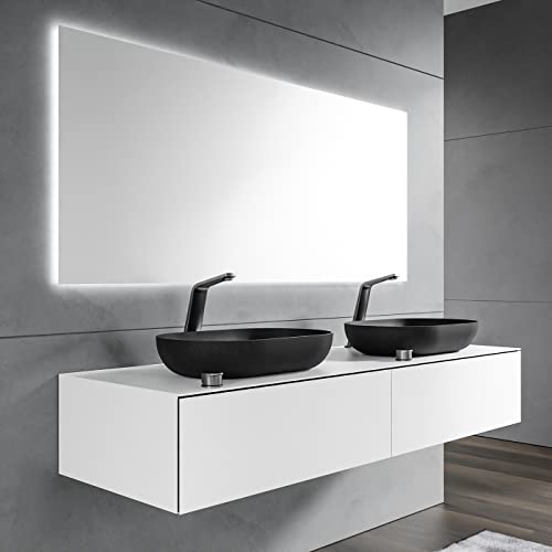 BERNSTEIN® Unterschrank für Aufsatzwaschbecken, Breite 160cm, Waschbeckenunterschrank aus der Badmöbel-Serie ARCTIC, Softtouch Oberfläche, Push-Open Schubladen mit Premium Auszügen, Vormontiert von BERNSTEIN