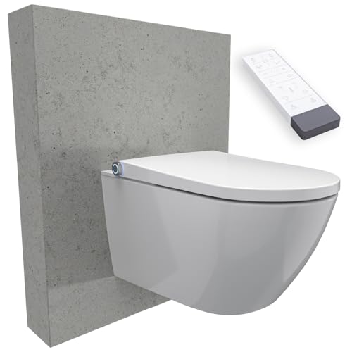 BERNSTEIN DUSCH-WC PREMIUM 1102 Weiß - Smarte Technologie für Körperpflege und Hygiene, Fernbedienung, Sitzheizung, LED-Nachtlicht von BERNSTEIN