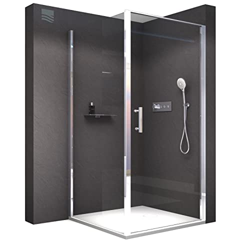 BERNSTEIN Duschkabine 90x90 Dusche mit Pendeltür und Hebe-/Senk Mechanismus Eckdusche 8mm ESG-Sicherheitsglas mit Nano-Beschichtung Eck-Duschkabine mit Türgriff aus Edelstahl BERNSTEIN Duschkabine 90x90 Dusche mit Pendeltür und Hebe-/Senk Mechanismus Eckdusche 8mm ESG-Sicherheitsglas mit Nano-Beschichtung Eck-Duschkabine mit Türgriff aus Edelstahl von BERNSTEIN