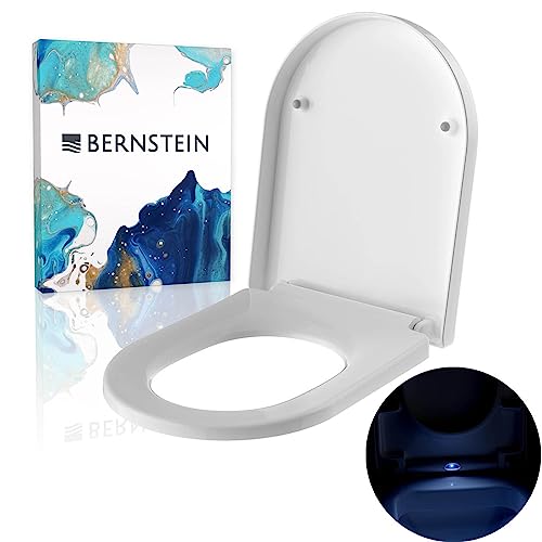 BERNSTEIN WC-Sitz Soft-Close U1002 mit LED-Beleuchtung - Weiß glänzend von BERNSTEIN