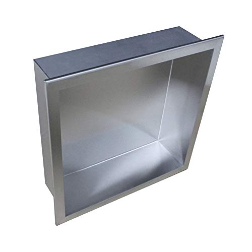 BERNSTEIN Wandnische aus Edelstahl BS303010 - 30 x 30 x 10 cm - Duschablage für Badutensilien - Flexibler Einbau - in Schwarz, Weiß und Edelstahl Erhältlich BERNSTEIN Wandnische aus Edelstahl BS303010 - 30 x 30 x 10 cm - Duschablage für Badutensilien - Flexibler Einbau - in Schwarz, Weiß und Edelstahl Erhältlich von BERNSTEIN